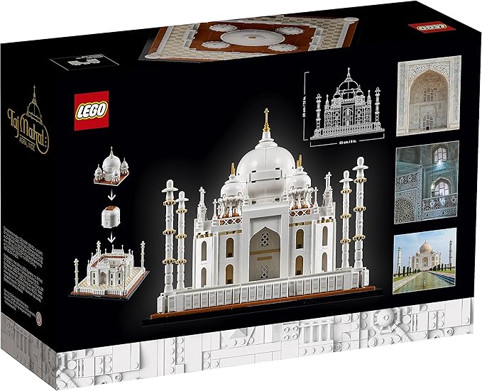 LEGO Architecture Taj Mahal 21056 Building Set - Landmarks Collection, Display Model, Collectible Home Décor Gift Idea and Model Kits for Adults and Architects to Build