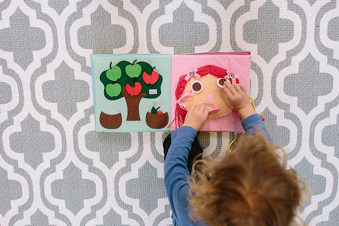 Play with Quiet Book, Montessori Toy Book, Creative and Basic Skill, Educational Toy, Toddler Activity Book, Busy Book, Toy Book