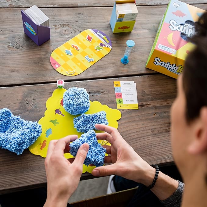 Educational Insights Sculptapalooza, the Squishy, Squashy Sculpting Playfoam Party Game - Fast-Paced, Family Game, 4+ Players, Ages 10+