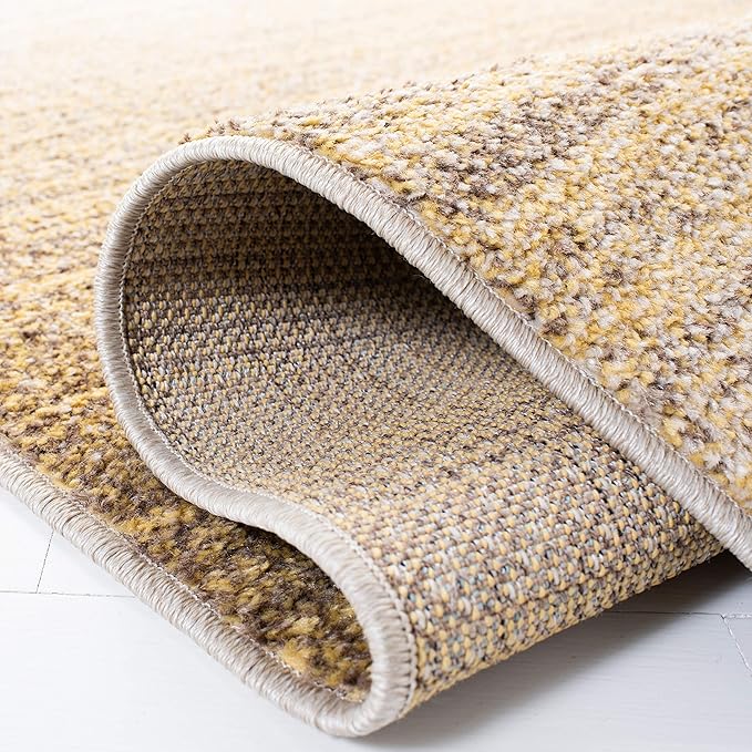 SAFAVIEH Adirondack Collection Area Rug - 6' x 9', Gold & Ivory, Modern Ombre Design, Non-Shedding & Easy Care, Ideal for High Traffic Areas in Living Room, Bedroom (ADR142D)
