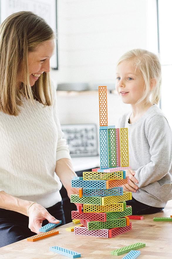 Tegu 340 Piece Perfect Blocks Building Set, Multicolor (Amazon Exclusive)