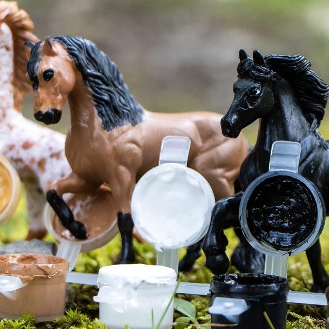 Breyer Horses Stablemates Horse Crazy Colorful Breed Paint Set | 5 Piece Set | 1:32 Scale | Model #4234