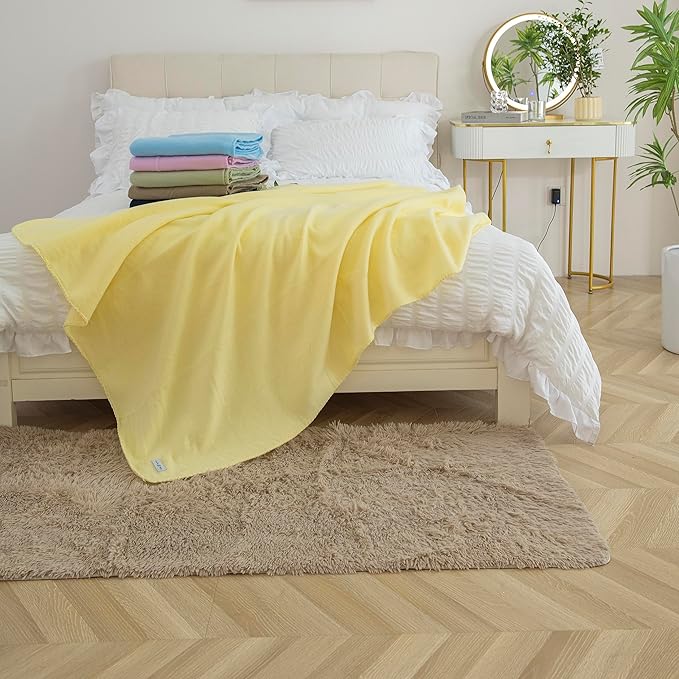 Special SG Glory Fleece Throw Blankets Bulk Fleece Blankets Solid Wholesale Lightweight Warm Soft for Pet Bed Sofa Couch Office Wedding Gifts Travel Seasons Assorted #9 50x60 Inches Pack of 6