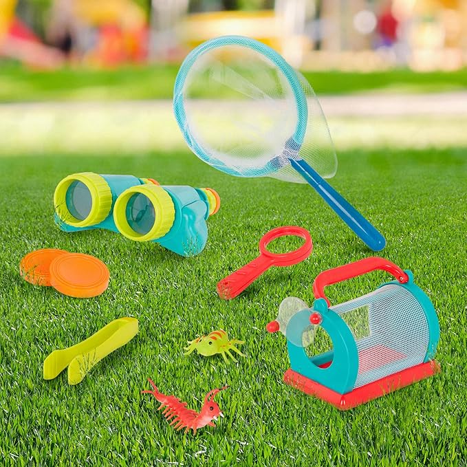 B. toys- Kids' Explorer Kit – Outdoor Toys – Insect Net, Binoculars, Magnifier – Bug Catching Set – 4 Years +