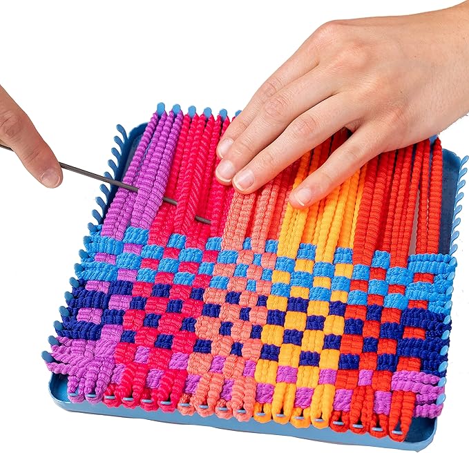 Hapinest Make Your Own Potholders Weaving Loom for Kids, Weaving Loom Kit, Pot Holder Loom Kit for Beginners, Potholder Loops Arts and Crafts Kit for Kids Girls Boys Ages 6 7 8 9 10-12 Years Old & Up
