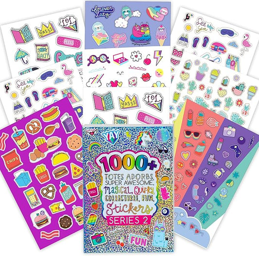 Fashion Angels 1,000+ Totes Adorbs Sticker Book, Includes Fun & Colorful Craft Stickers, Ideal for Accessorizing Kids & Teens Notebooks, Journals & More