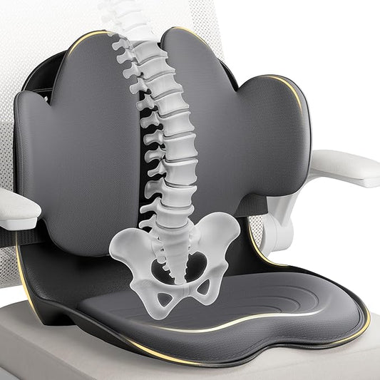 CabSupport M3 Ergonomic Seat Cushion Dynamic Lumbar Support Spineseat Patented Spine Alignment Ergonomic Posture Corrector, Ideal for Seniors & Teens, Breathable Design for Home, Office, Car& Gaming