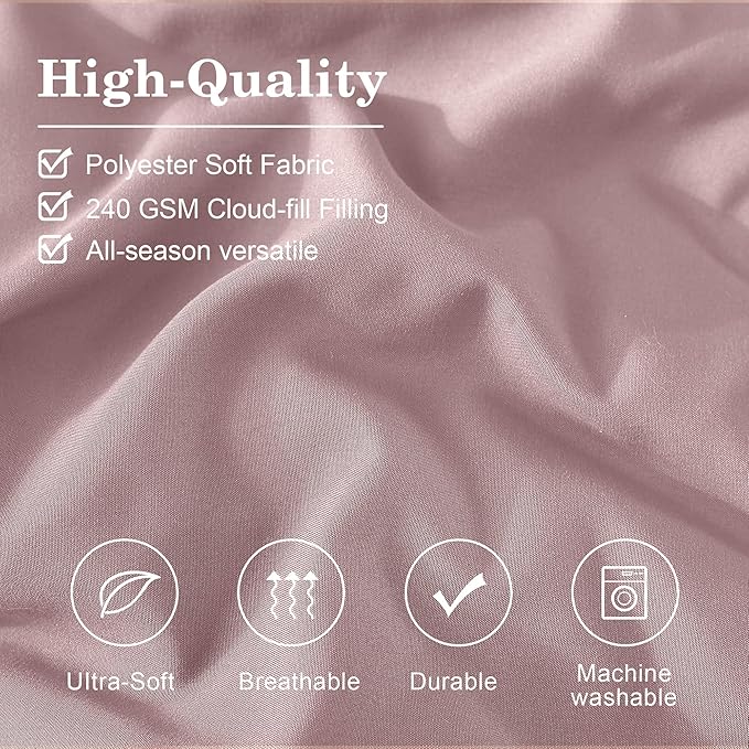 Monbix Queen Comforter Set - 7 Pieces Zephyr Bed in a Bag Queen Bedding Sets with Comforters, All Seasons Comforter Bed Set with Sheets, Pillowcases & Shams