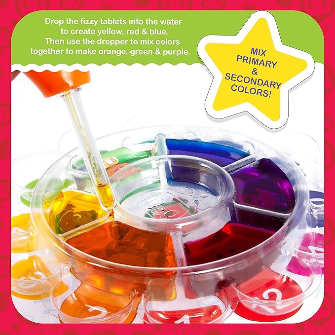 Cocomelon Color Science Kit - 5 Kids Science Experiments of Mixing, Sorting and Counting - Color Chemistry Lab Set for Kids - Educational Learning STEM Science Kits