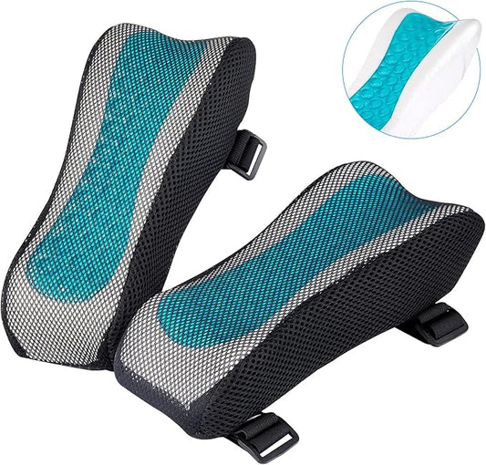 BEAUTRIP Ergonomic Armrest Pads- Office Chair Arm Rest Cover Pillow - Elbow Support Cushion for Computer, Gaming and Desk Chairs (Set of 2, Mesh Cover)