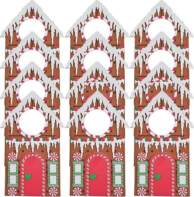 Gingerbread Door Knob Hanger Kit - Makes 12 - Christmas Crafts for Kids