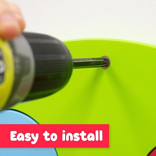 SPARK & WOW Caterpillar Activity Wall Panels | Ages 18m+ | Montessori Sensory Wall Toy | 8 Activities | Busy Board | Toddler Room Decor