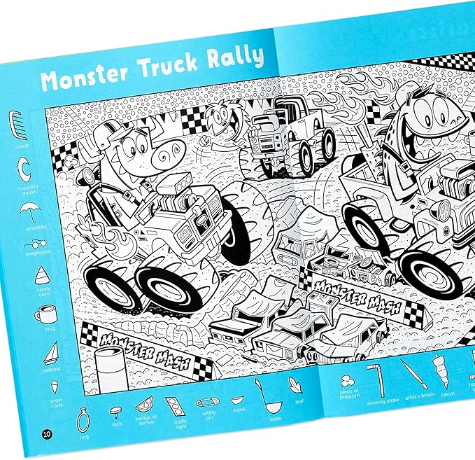 Highlights Hidden Pictures 2023 Activity Books for Kids Ages 6 and Up, 4-Book Set of Travel-Friendly Screen Free Seek and Find Fun, Books Double as Coloring Books