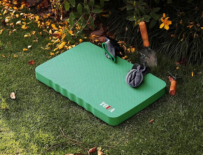 Kneeling Pad Thick Extra Large High Density Foam Comfort Kneeling Pad for Work Gardening Yoga Exercise Garden Knee Pad Green, 1 Pack