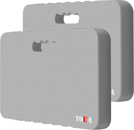 Kneeling Pad Thick Extra Large High Density Foam Comfort Kneeling Pad for Work Gardening Yoga Exercise Garden Knee Pad 2 Pack Gray