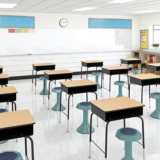 ECR4Kids ACE Active Core Engagement Wobble Stool, 18-Inch Seat Height, Flexible Seating, Seafoam