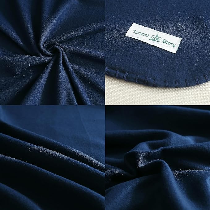 Special SG Glory Fleece Throw Blankets Bulk Fleece Blankets Solid Wholesale Lightweight Warm Soft for Pet Bed Sofa Couch Office Wedding Gifts Travel Seasons (Navy, Pack of 6-50x60 Inches)
