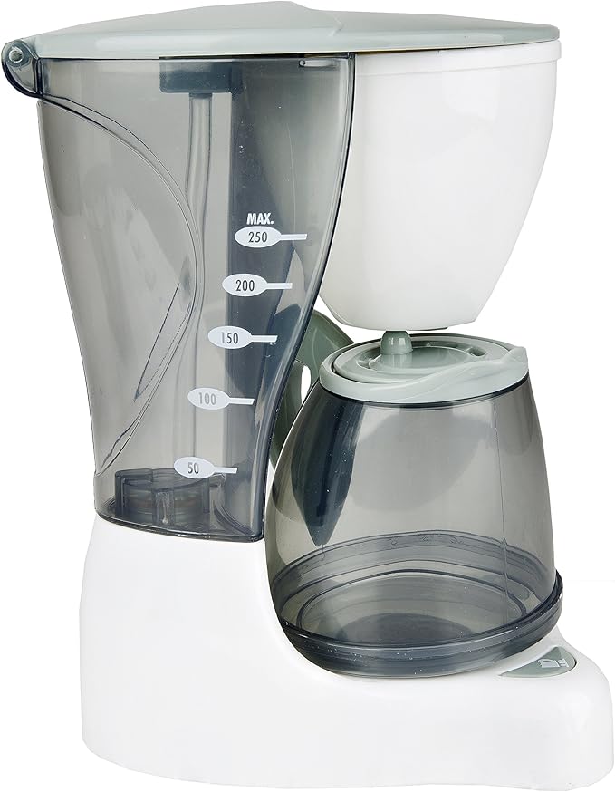 Constructive Playthings 4 pc. Pretend Play Action-Fun Appliances Set with 8" H. Blender, Mixer, Popping Toast Toaster and Water Dispensing Coffee Maker for Ages 3 Years and Up