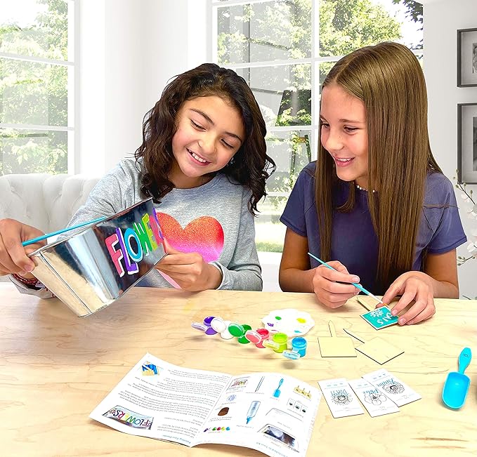 Hapinest Flower Garden Growing Kit Kids Gardening Crafts Gifts for Girls and Boys Ages 6 7 8 9 10 11 12 Years Old and Up