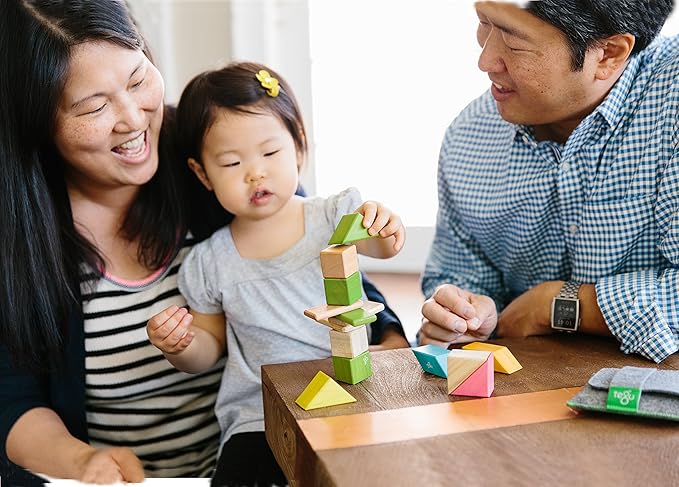 6 Piece Tegu Travel Pal Magnetic Wooden Block Set, Whale