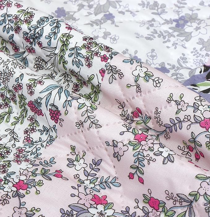 Brilliant Sunshine Rose Toile Couch Sofa Armrest 5 Pockets Organizer, Slip Resistant Recliner Armchair Caddy, Washable Remote Controls Holder, Storage for Magazine, Tablet, iPad, 35×13", Blue Pink