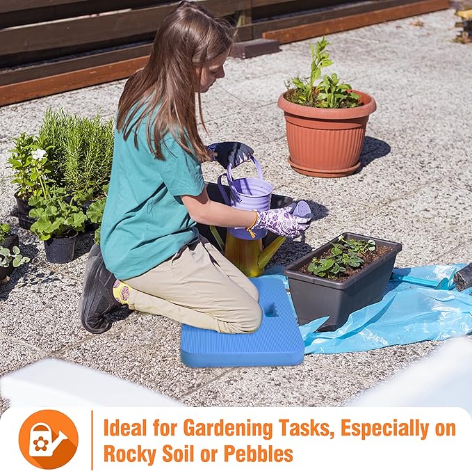 Gardzen Garden Kneeling Pad - for Gardening, Baby Bath, Yoga, Pilates, Exercise, Blue