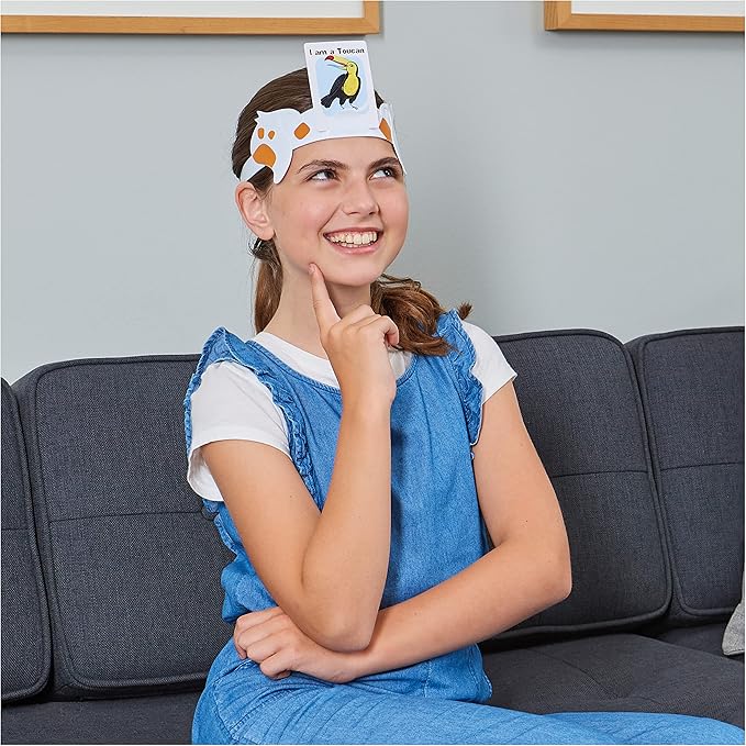 Hedbanz, Picture Guessing Board Game Bundle of Disney, Spiderman, Animals Family Game Night, for Adults & Kids Aged 6 and up