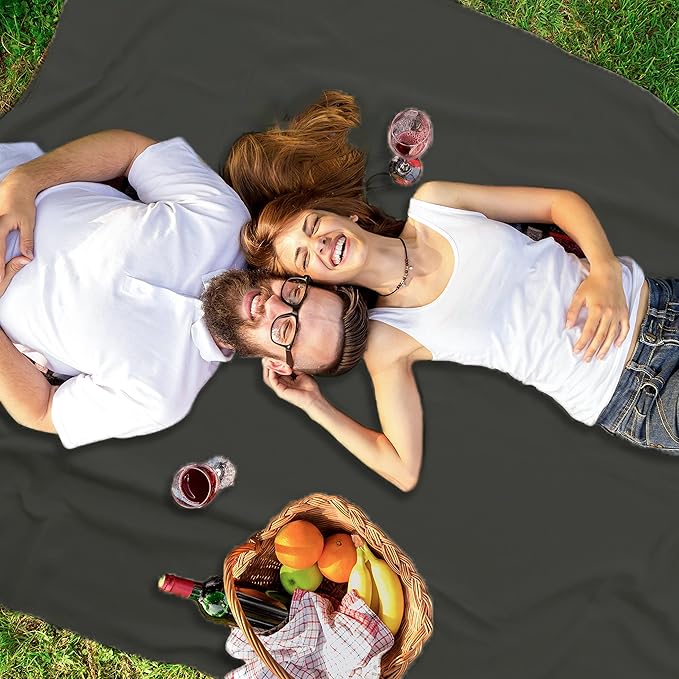 Special SG Glory Fleece Throw Blanket Set Bulk for Travel Kids Outdoor Wedding Pet (Black Grey, Pack of 6 50x60 Inches)