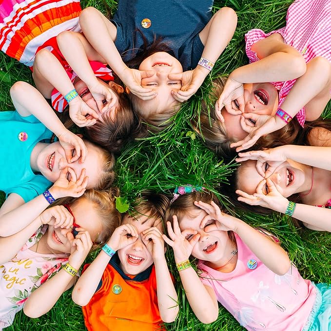 Frienda 60 Pcs Easter Religious Gifts Religious Slap Bracelets with Badges Christian Gifts for Kids Jesus Love You Wristbands Bracelets for Vbs Sunday School Supplies Birthday Party Favors(God)