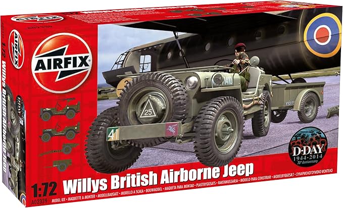 Airfix 1:72 Willys British Airborne Jeep Kit (), Small