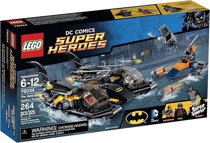 LEGO Super Heroes 76034 The Batboat Harbor Pursuit Building Kit