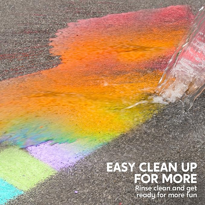 JOYIN 75 Pcs Sidewalk Chalk Set in 15 Packs, 5 Colors, Non-Toxic Jumbo Washable Chalk for Toddlers 1-3, Painting for Outdoor Art, School Supplies, Classroom Must Haves