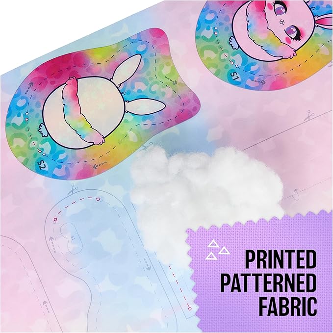 Cool Maker, Stitch ‘N Style Fashion Studio Refill with 2 Pre-Threaded Cartridges, Fabric and Water Transfer Prints, Arts & Crafts Kids Toys for Girls