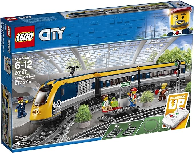 LEGO City Passenger Train 60197 Building Kit (677 Pieces), Standard