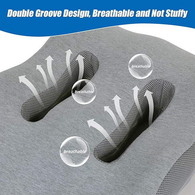 BALAPET Leg Elevation Pillows for After Surgery, Ergonomic Breathable Elevation Pillow for Post-Surgery, Post-Injury, Memory Foam Elevation Promotes Circulation & Reduces Swelling and Pain