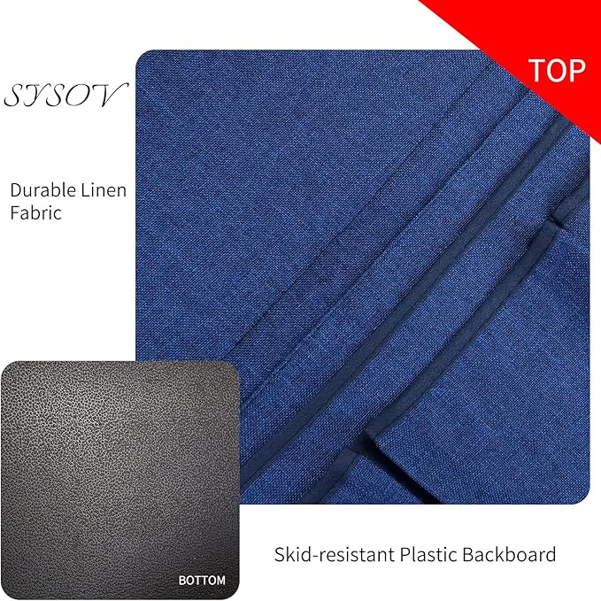 Bedside Caddy Bedside Storage Organizer Magazine Phone Tablet iPad Remote Holder, Organizer Caddy for Home College Dorm Bed, Sofa, Bunk Bed (Classic Blue)