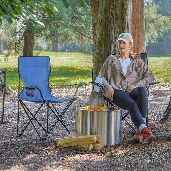 CAMP & GO Portable Max Quad Camping Cup Holders and Carrying Bag Chair