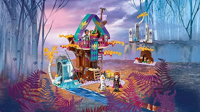 LEGO Disney Princess Enchanted Treehouse, Includes Anna, Olaf and Mattia Minifigures, Adventures in The Woods, Frozen 2 Toy (41164)