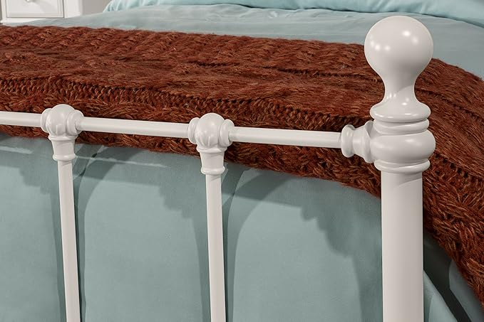 Hillsdale Furniture Molly Bed Set with Rails, White, Twin