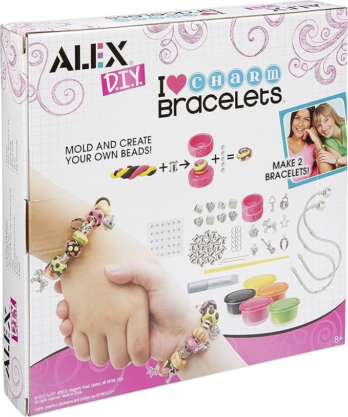 ALEX Toys DIY Wear I Heart Charm Bracelets Kids Art and Craft Activity