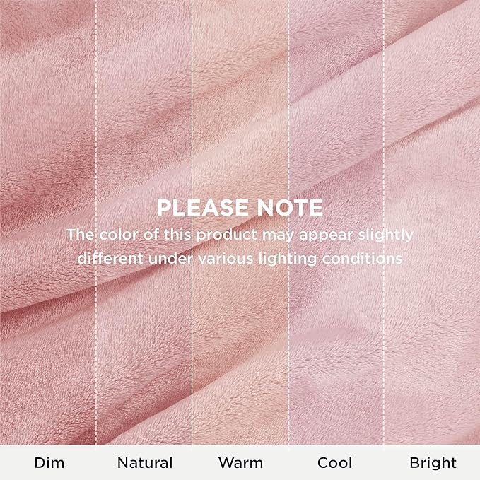 Bedsure Fleece Blanket Twin Blanket Pink - 300GSM Soft Lightweight Plush Cozy Twin XL Blankets for Bed, Sofa, Couch, Travel, Camping, 66 inch X 90 inch