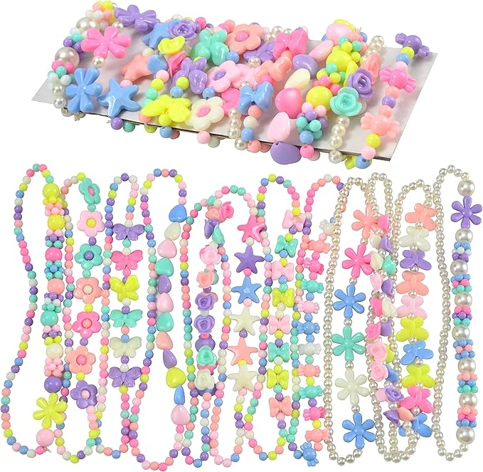 JOYIN 12 Pack Prefilled Easter Eggs with Jewelry Toys, Different Designs of Necklaces and Bracelets Girls Jewelry Set for Kids Easter Party Favor, Basket Stuffer, Classroom Exchange and Prize Supplies