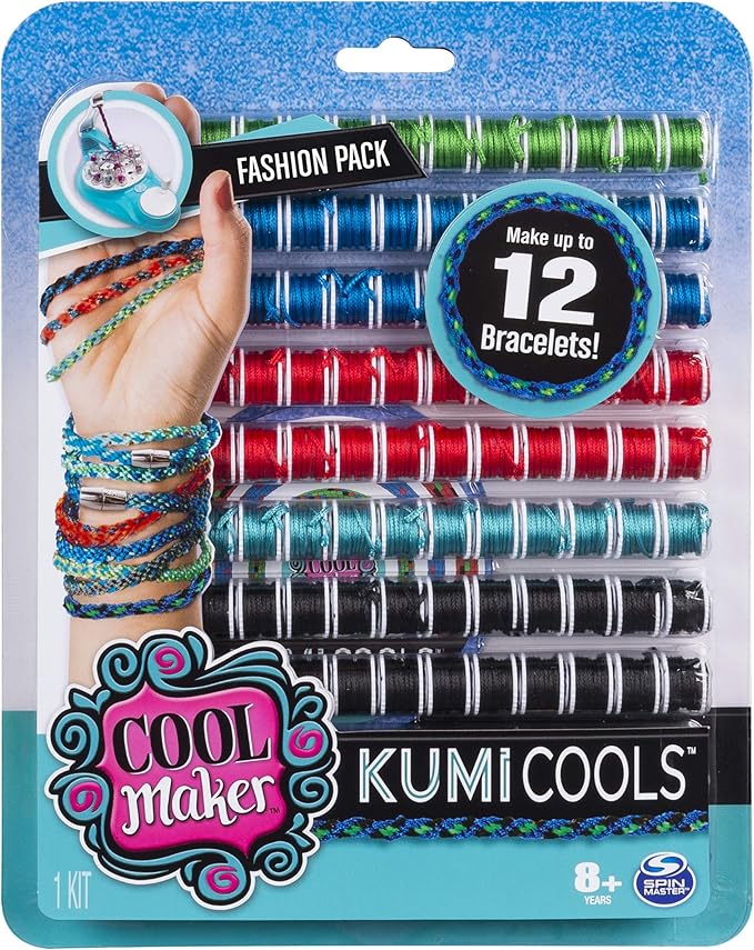 Cool Maker - KumiFantasy Fashion Pack, Makes Up to 12 Bracelets with The KumiKreator, for Ages 8 and Up