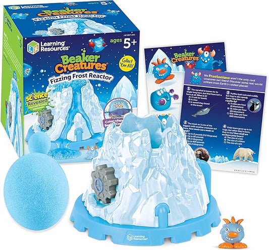 Learning Resources Beaker Creatures Fizzing Frost Reactor - 6 Pieces, Ages 5+ Volcano Science Kit for Kids, STEM Toys, Science Experiments for Kids
