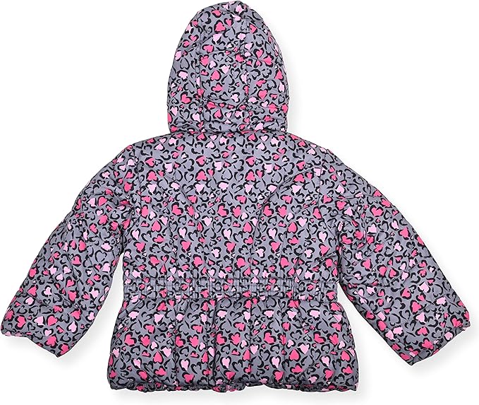 Arctic Quest Little Girls Bib Snow Pants and Ski Jacket Water-Resistant Snowsuit For Kids Winter Jacket For Girls