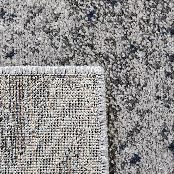 SAFAVIEH Adirondack Collection Accent Rug - 2'6" x 4', Navy & Grey, Modern Abstract Design, Non-Shedding & Easy Care, Ideal for High Traffic Areas in Entryway, Living Room, Bedroom (ADR134N)