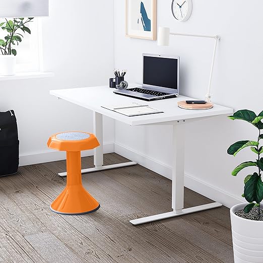 ECR4Kids ACE Active Core Engagement Wobble Stool, 18-Inch Seat Height, Flexible Seating, Orange