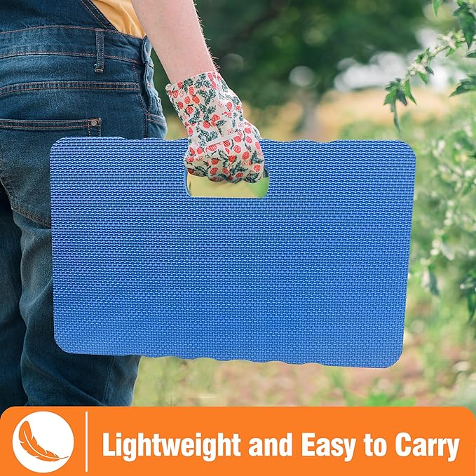Gardzen 3-Pack Garden Kneeling Pad - For Gardening, Baby Bath, Yoga, Pilates, Exercise, Blue
