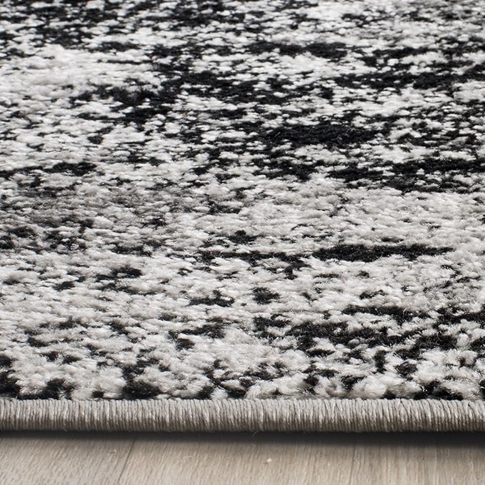 SAFAVIEH Adirondack Collection Runner Rug - 2'6" x 8', Silver & Multi, Modern Abstract Design, Non-Shedding & Easy Care, Ideal for High Traffic Areas in Living Room, Bedroom (ADR112G)