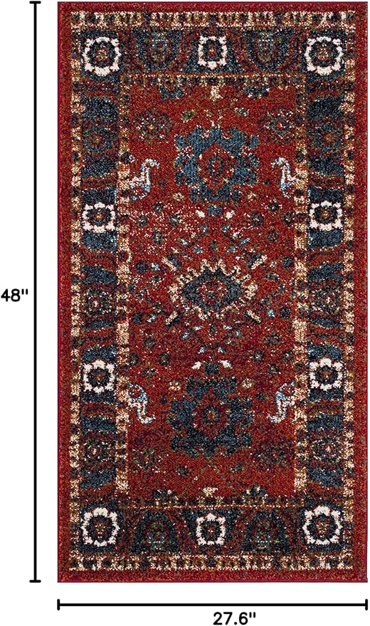 SAFAVIEH Vintage Hamadan Collection Runner Rug - 2'3" x 20', Taupe, Oriental Traditional Persian Design, Non-Shedding & Easy Care, Ideal for High Traffic Areas in Living Room, Bedroom (VTH214T)